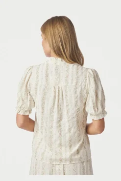 Nnodesa Floral Stripe Blouse 168816