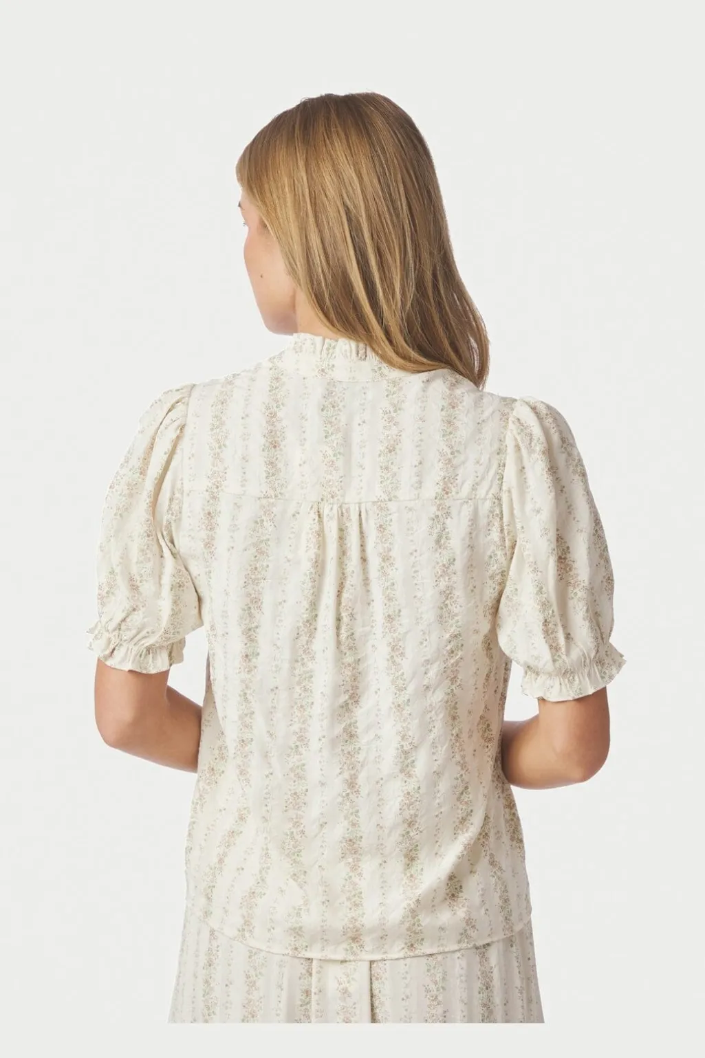 Nnodesa Floral Stripe Blouse 168816