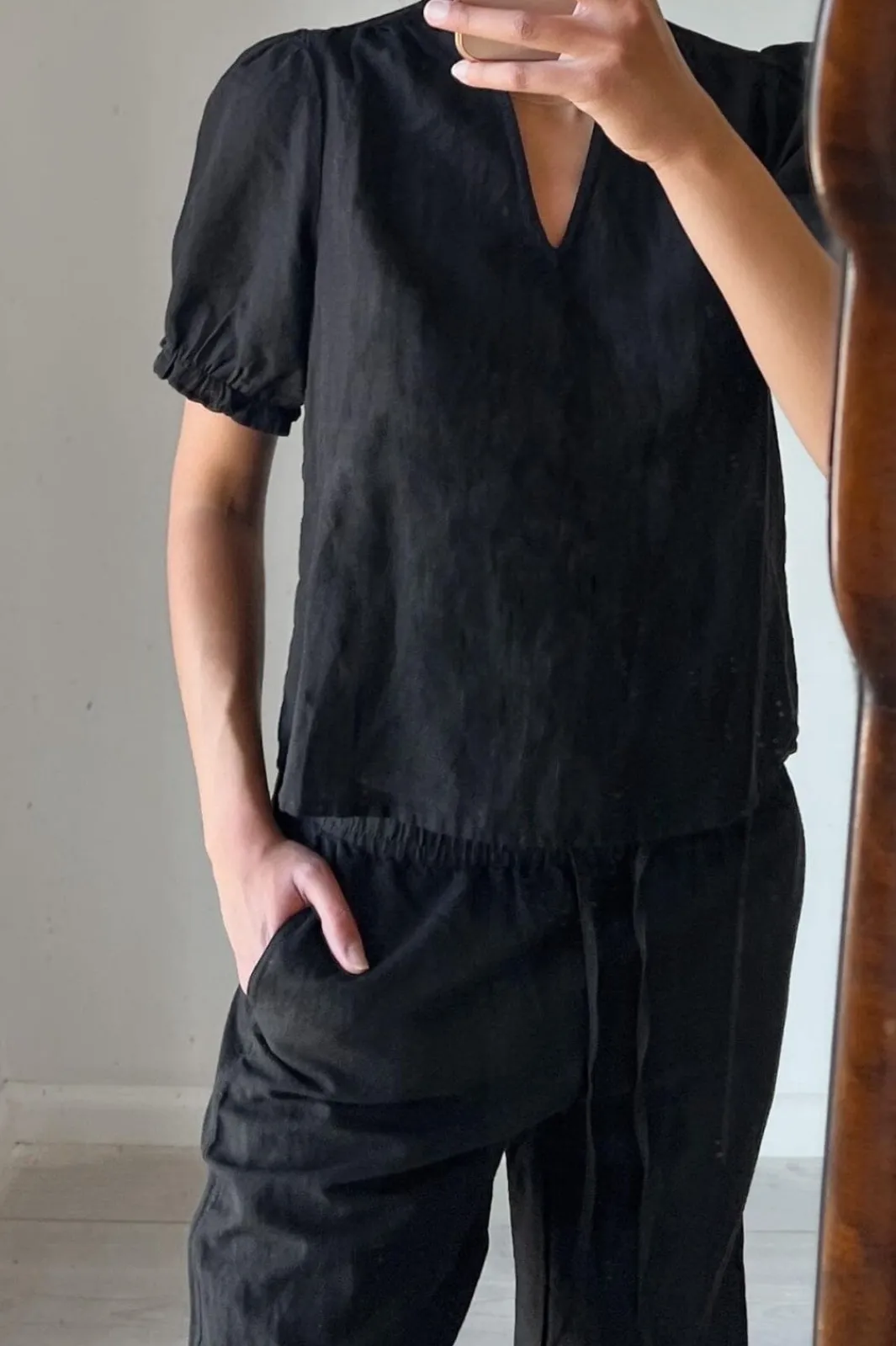 Neo Noir Nnodesa Linen Blouse | Blusar & Skjortor