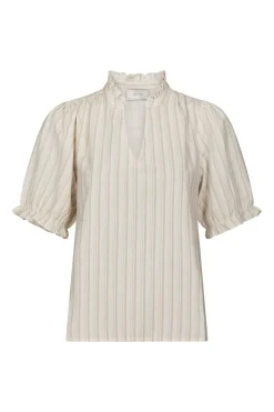 Neo Noir Nnodesa Linen Stripe Blouse 169338 | Blusar & Skjortor