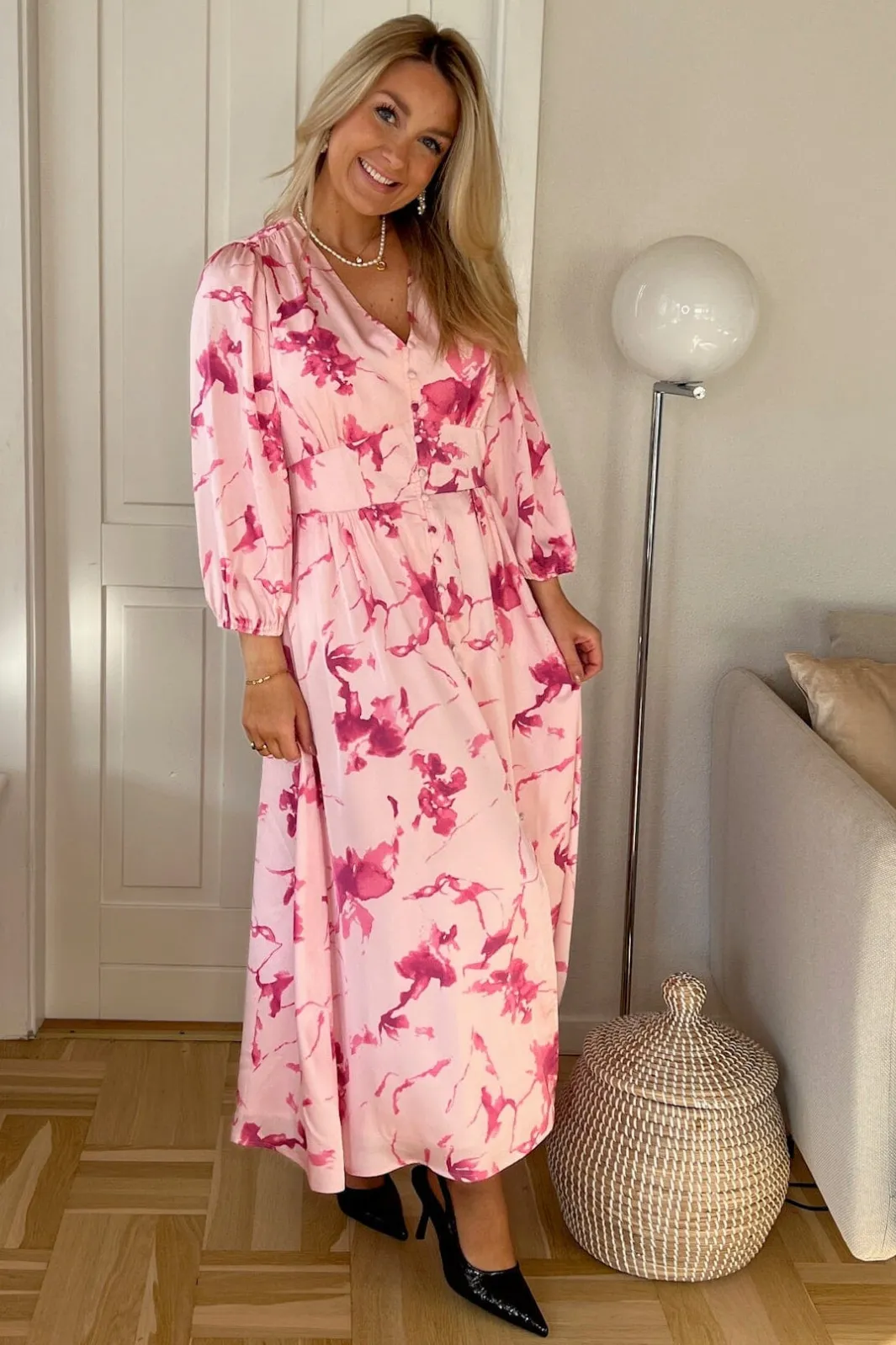 Neo Noir Nnolana Fading Flower Dress 169136 | Klänningar