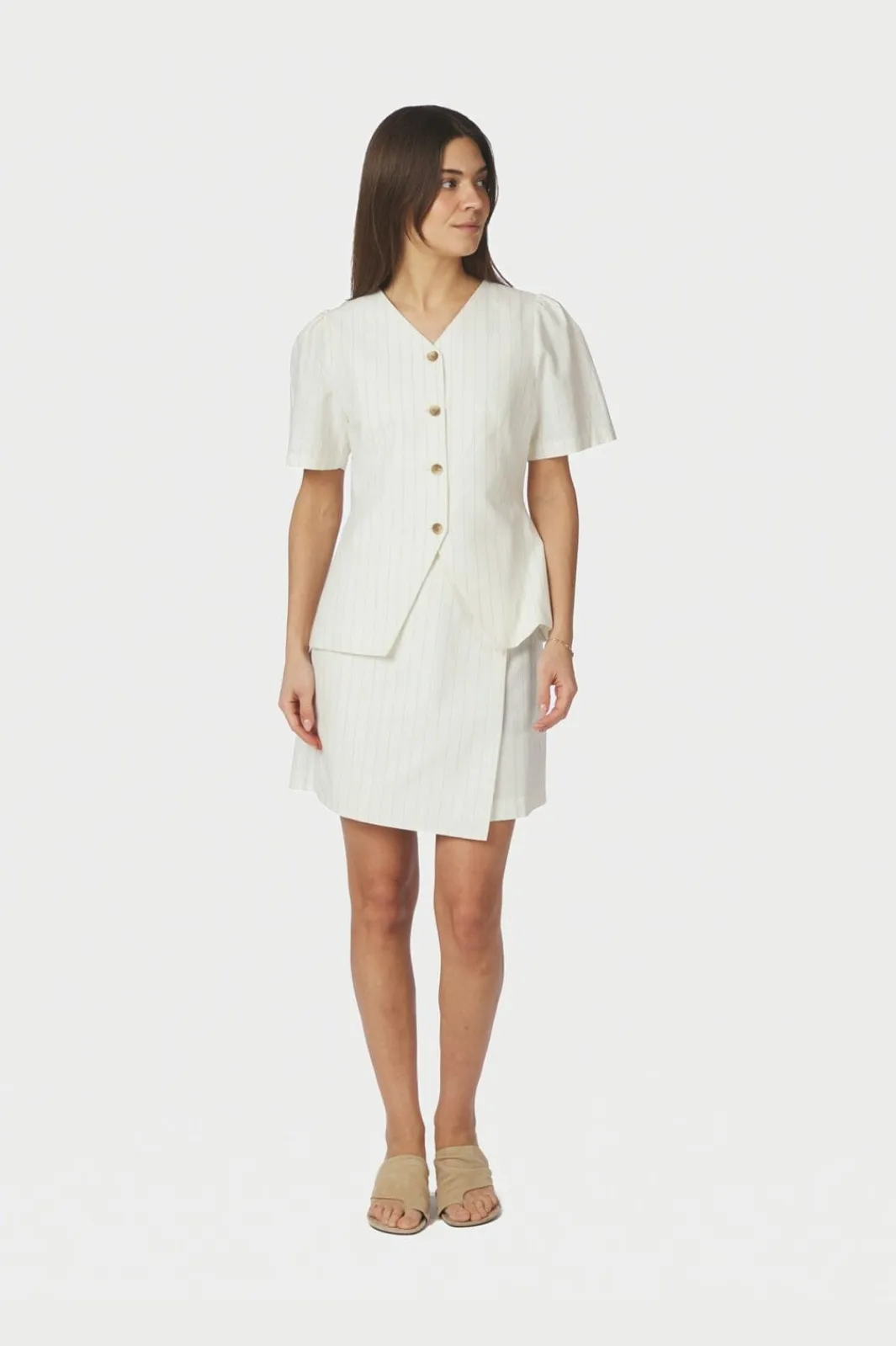 Neo Noir Nnpetrani Summer Stripe Skirt 169425 | Kjolar