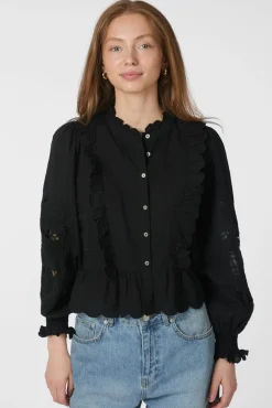 Neo Noir Nnpetrine Embroidery Blouse 161136 | Blusar & Skjortor