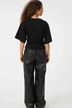 Nnpinur Faux Leather Pants 164609