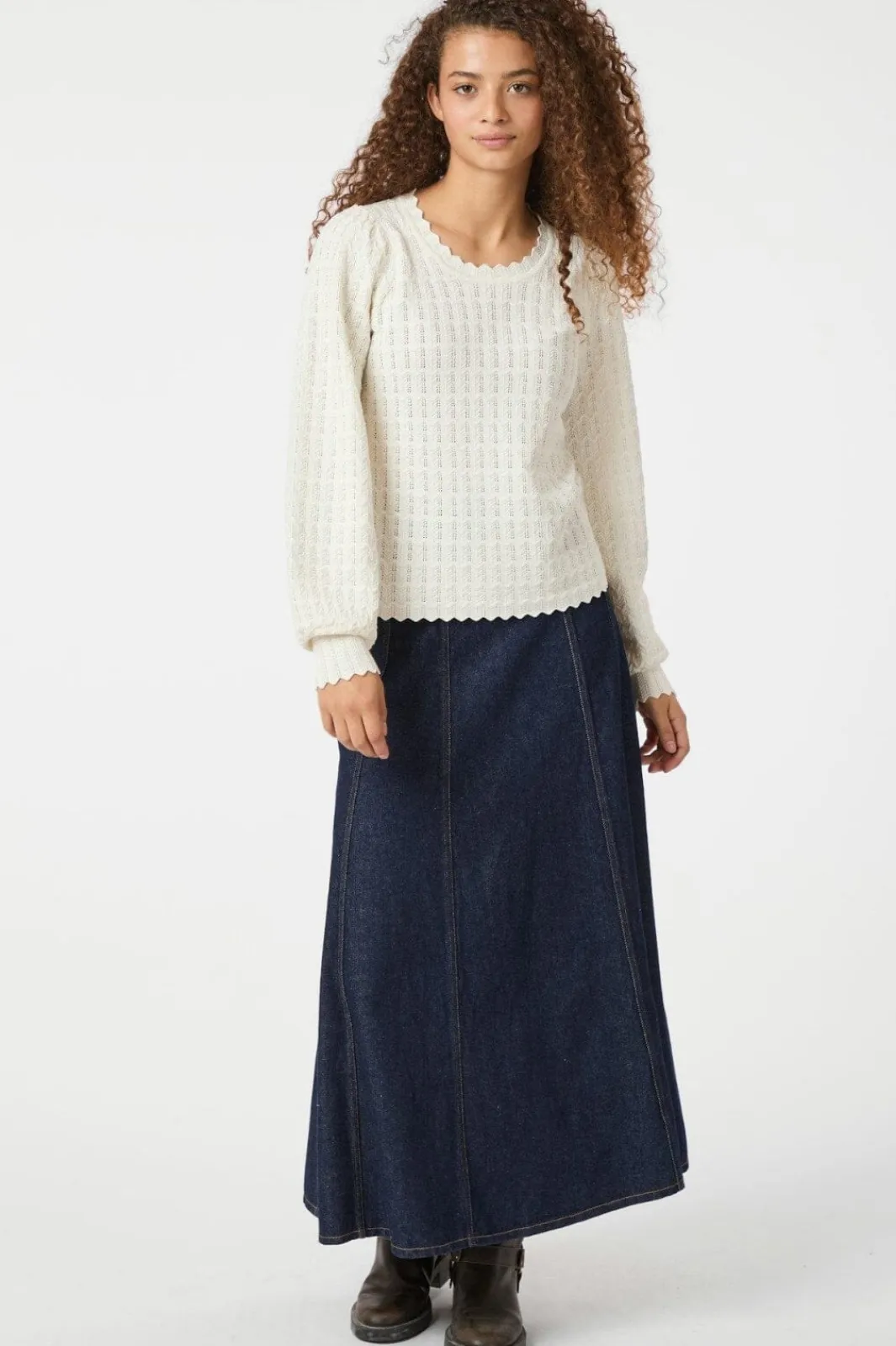 Neo Noir Nnraya Denim Skirt 164339 | Kjolar