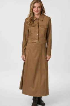 Neo Noir Nnraya Faux Suede Skirt 166255 | Set|Kjolar