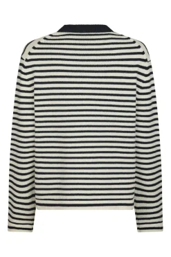 Neo Noir Nnrivi Stripe Knit Sweater 164957 | Sticka