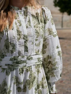 Nnroberta Flower Flow Dress 165425