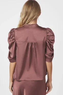 Nnroella Heavy Sateen Blouse 162590