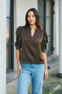 Neo Noir Nnroella Heavy Sateen Blouse 162590 | Blusar & Skjortor