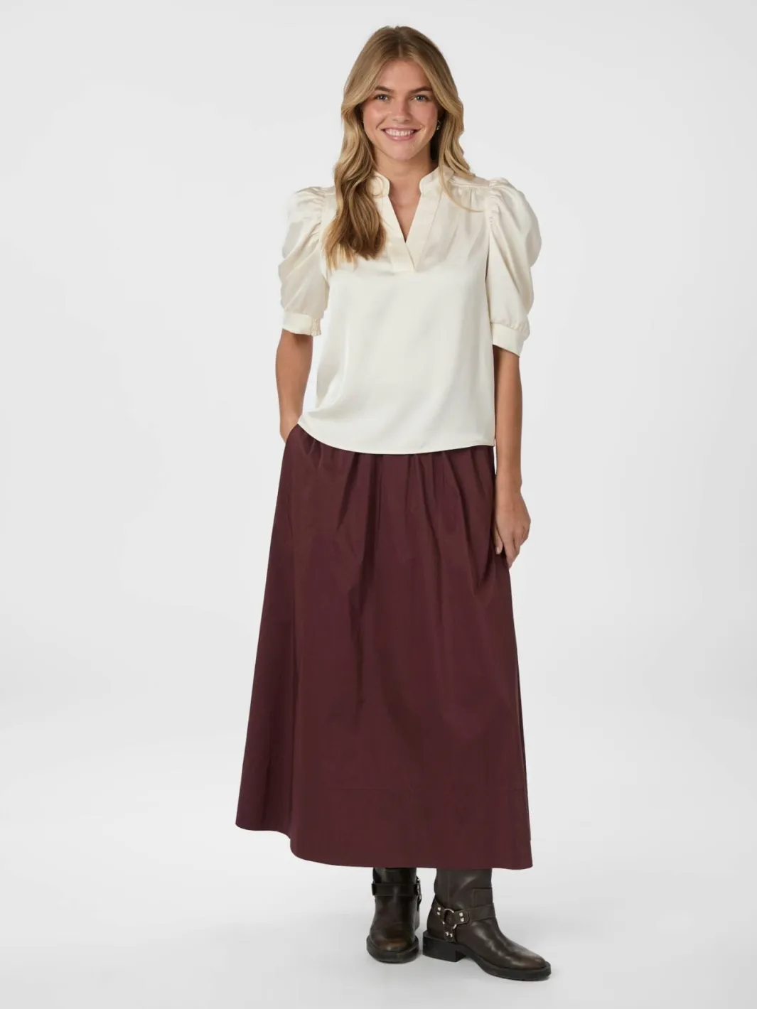 Neo Noir Nnroella Heavy Sateen Blouse 162590 | Blusar & Skjortor