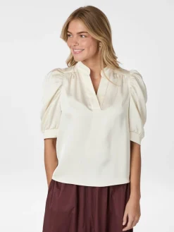 Neo Noir Nnroella Heavy Sateen Blouse 162590 | Blusar & Skjortor