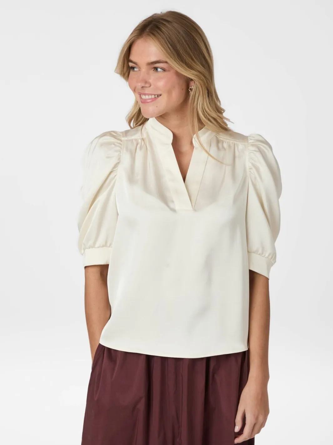 Neo Noir Nnroella Heavy Sateen Blouse 162590 | Blusar & Skjortor