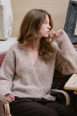 Nnronia Fluffy Wrap Knit Cardigan 166619