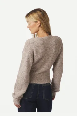 Nnronia Fluffy Wrap Knit Cardigan 166619