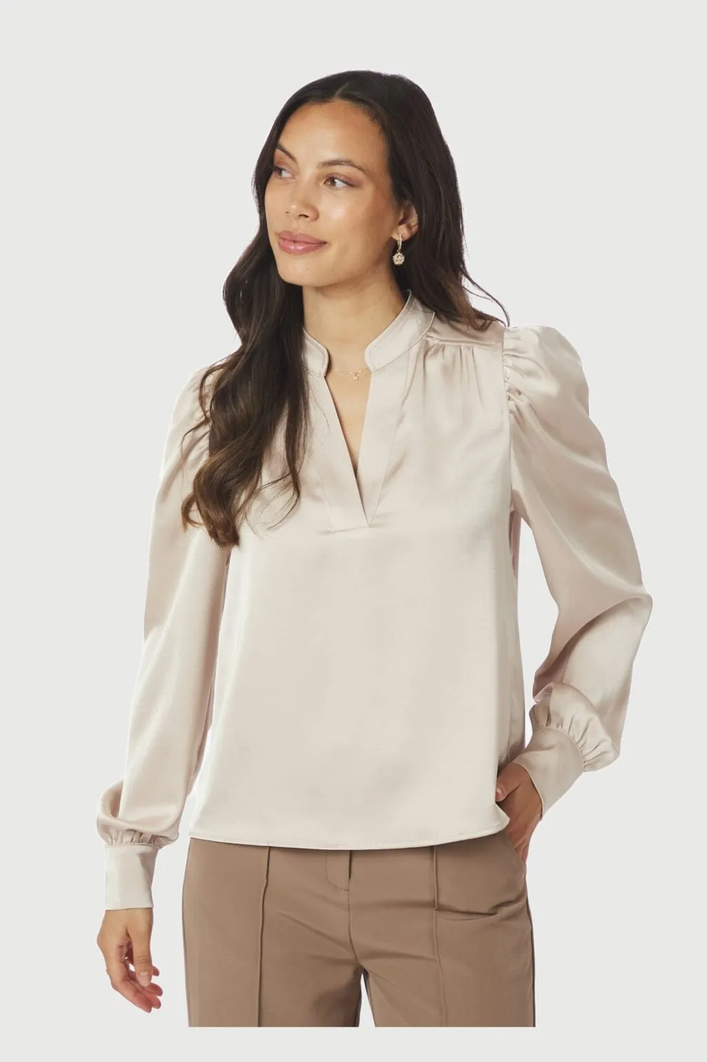 Nnrosslyn Heavy Sateen Blouse 163769