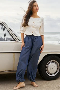 Neo Noir Nnroxane Balloon Denim Pants 169312 | Jeans, Leggings & Byxor