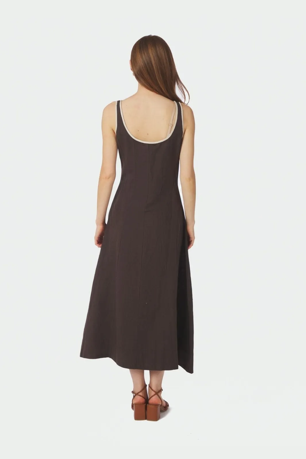 Neo Noir Nnsafinan Linen Contrast Dress 168961 | Klänningar