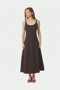 Neo Noir Nnsafinan Linen Contrast Dress 168961 | Klänningar