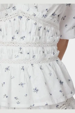 Nnsapura Flower Dobby Blouse 166044