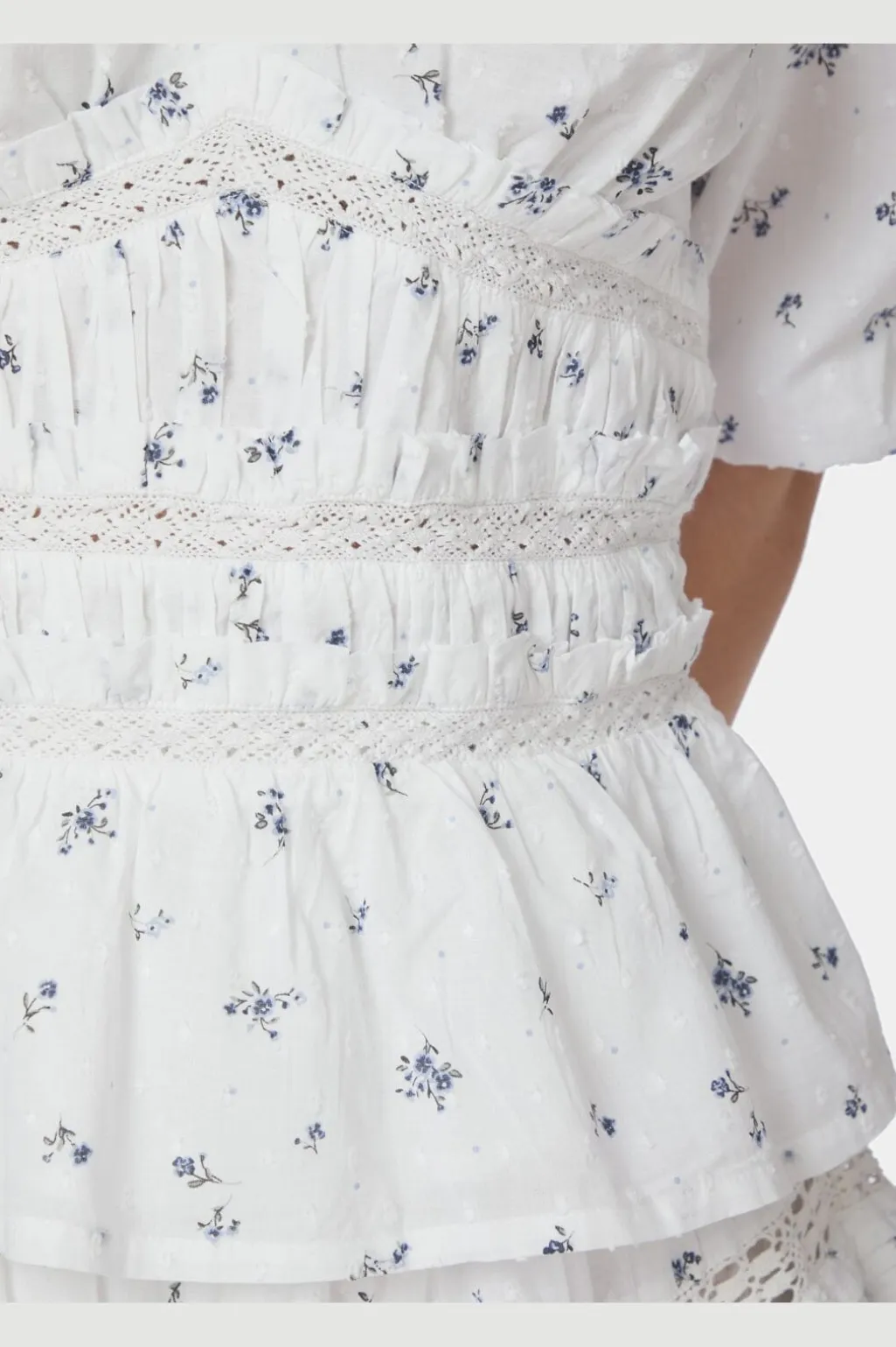Nnsapura Flower Dobby Blouse 166044