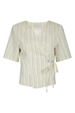 Neo Noir Nnsimmo Stripe Eyelet Blouse 167886 | Blusar & Skjortor