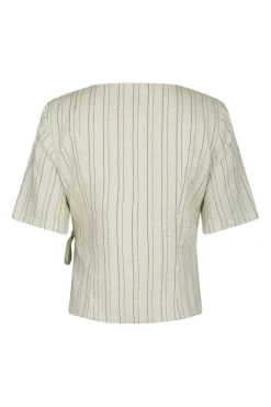 Neo Noir Nnsimmo Stripe Eyelet Blouse 167886 | Blusar & Skjortor