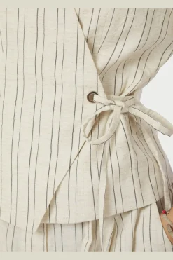 Neo Noir Nnsimmo Stripe Eyelet Blouse 167886 | Blusar & Skjortor
