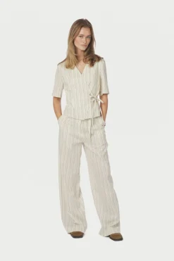 Neo Noir Nnsimmo Stripe Eyelet Blouse 167886 | Blusar & Skjortor