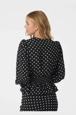 Neo Noir Nntamona Crepe Dot Blouse 167939 | Blusar & Skjortor