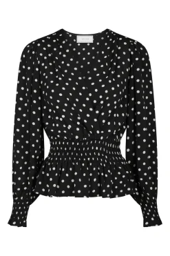 Neo Noir Nntamona Crepe Dot Blouse 167939 | Blusar & Skjortor