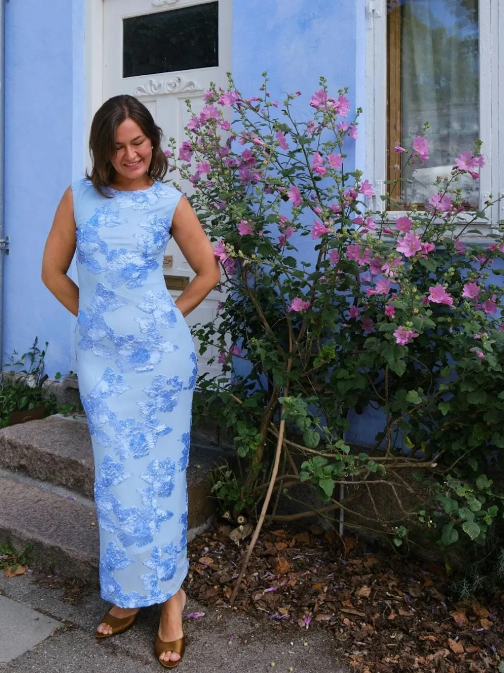 Nntiranna Big Flower Mesh Dress 166824