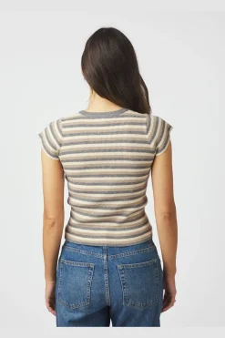 Neo Noir Nntirra Simple Stripe Knit Top 166630 | Sticka