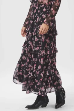Neo Noir Nntoddy Marigold Print Skirt 165526 | Set|Kjolar