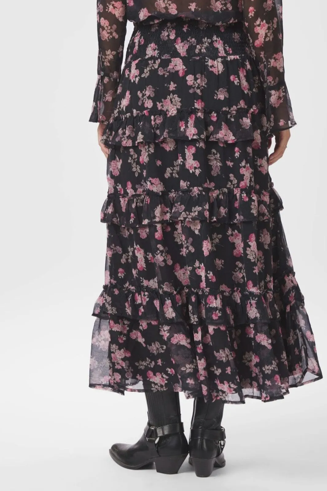 Neo Noir Nntoddy Marigold Print Skirt 165526 | Set|Kjolar