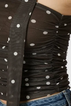 Neo Noir Nntorinti Mesh Dot Top 165892 | T-Shirts & Toppar