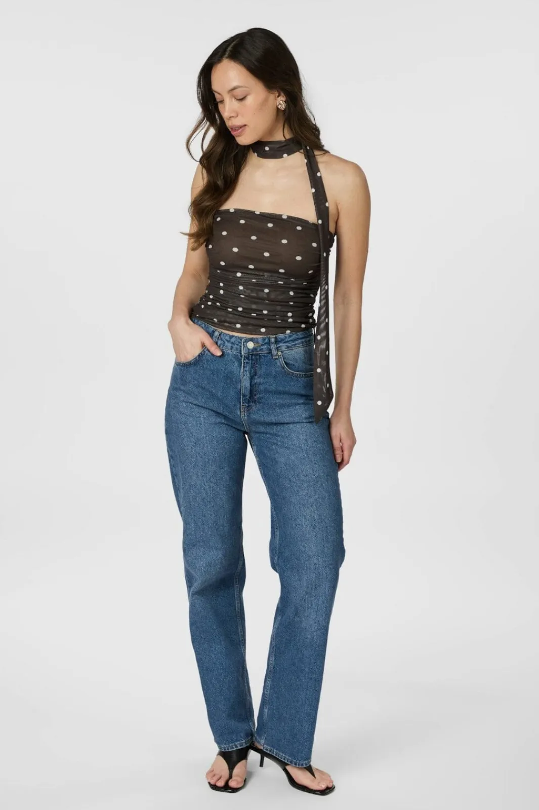 Neo Noir Nntorinti Mesh Dot Top 165892 | T-Shirts & Toppar