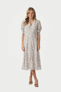 Neo Noir Nnvalley Structure Flower Dress 167925 | Klänningar