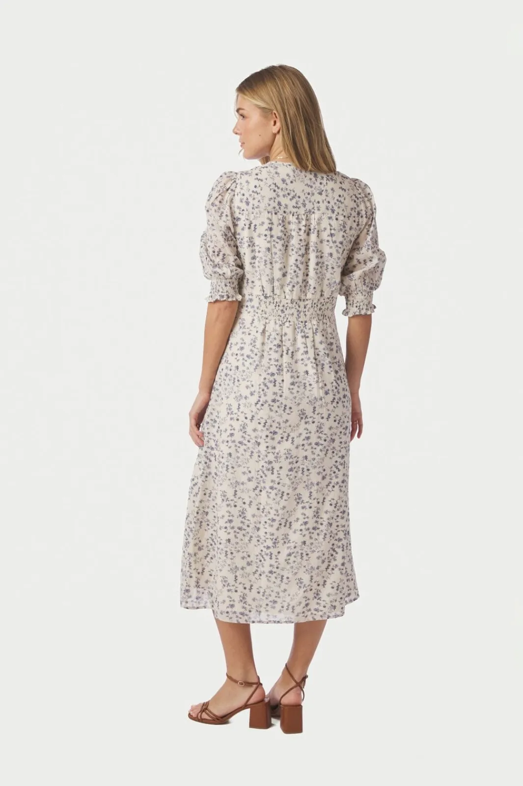 Neo Noir Nnvalley Structure Flower Dress 167925 | Klänningar