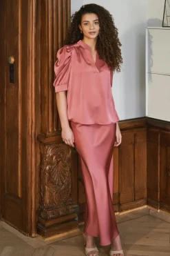 Nnvicky Heavy Sateen Skirt 159588