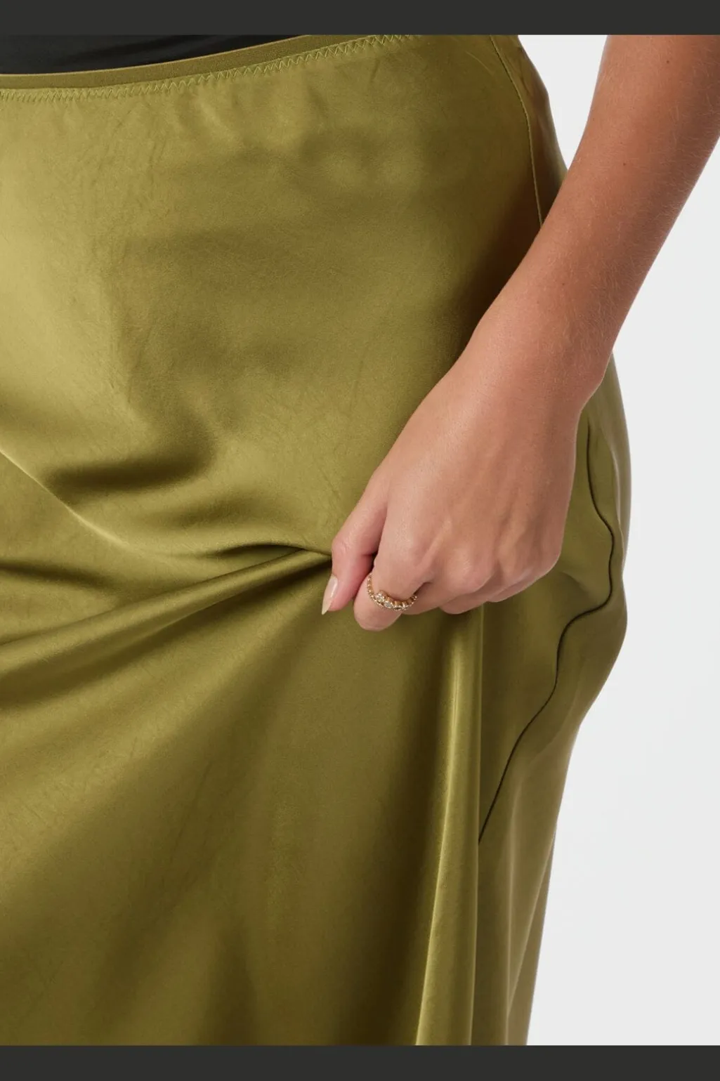 Nnvicky Heavy Sateen Skirt 159588