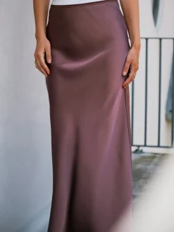 Nnvicky Heavy Sateen Skirt 159588