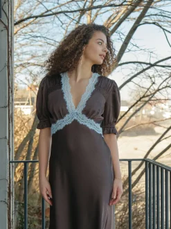 Neo Noir Nnvipe Lace Maxi Dress 167735 | Klänningar
