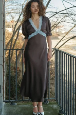 Neo Noir Nnvipe Lace Maxi Dress 167735 | Klänningar