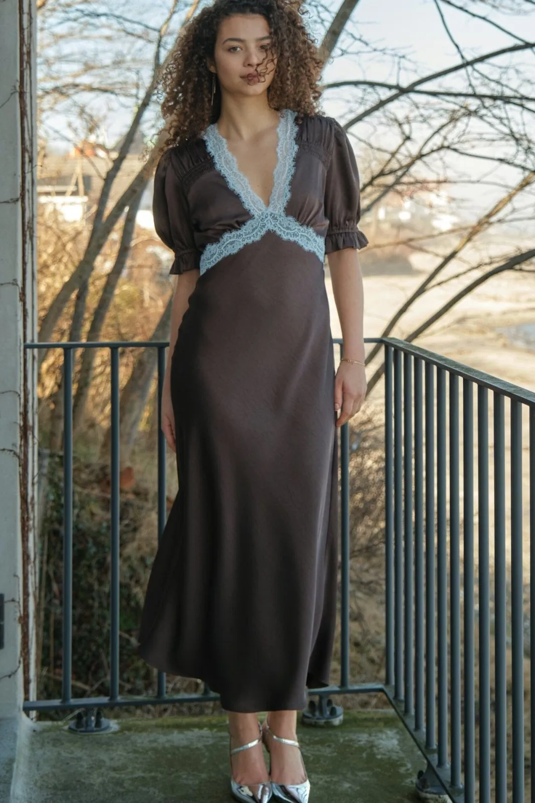 Neo Noir Nnvipe Lace Maxi Dress 167735 | Klänningar