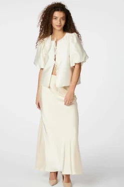 Neo Noir Nnviso Heavy Sateen Skirt 165067 | Kjolar