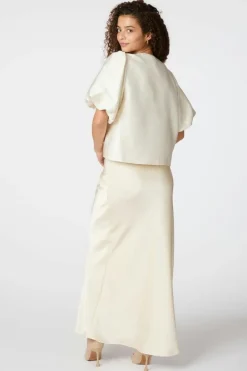 Neo Noir Nnviso Heavy Sateen Skirt 165067 | Kjolar