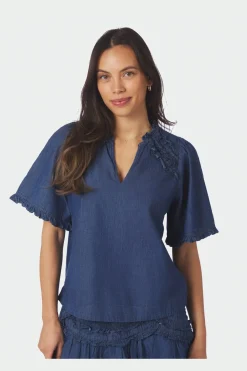 Neo Noir Nnwendia Denim Blouse 168895 | Blusar & Skjortor|Set