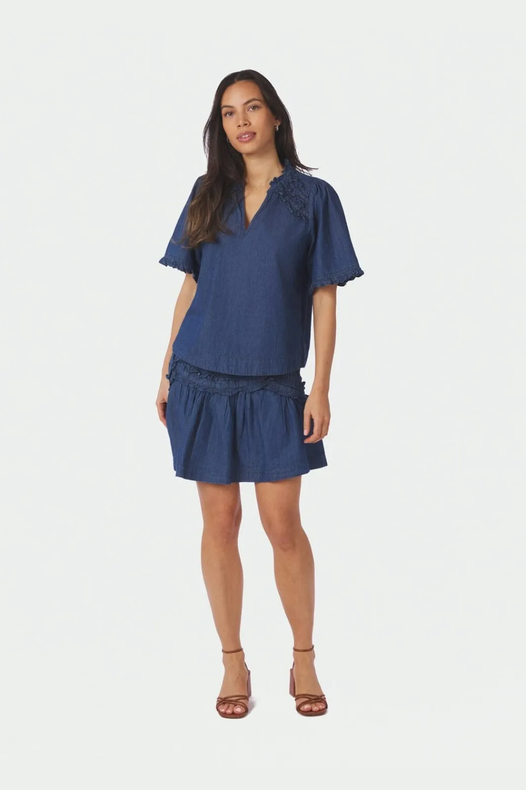 Neo Noir Nnwendia Denim Blouse 168895 | Blusar & Skjortor|Set