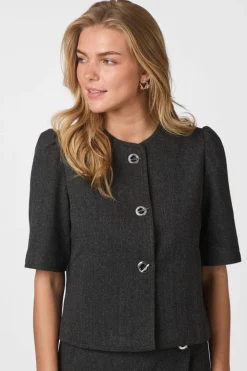Nnxanthe Herringbone Blazer 165683